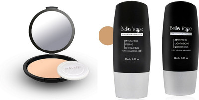 

Bella Voste COMPACT FOUNDATION & PRIMER COMBO FAIR SKIN(Pack of 3)