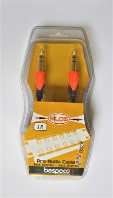 

BESPECO SLSS100 PRO AUDIO CABLES JACK STEREO-JACK STERIO(Black)