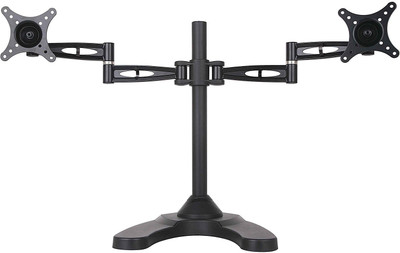 

rife Double Twin LCD LED Freestanding Desk Stand Desk Mount Monitor Arm