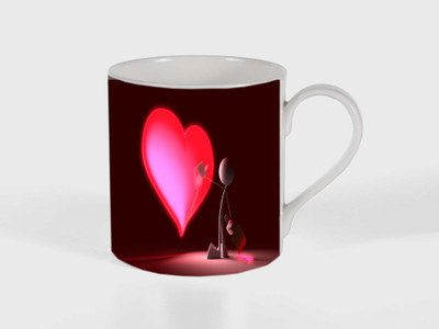 

PARTH ENTERPRISES lovely couple gift ptined coffee mug Ceramic Mug(250 ml), Multicolor