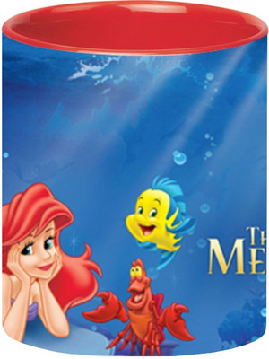 

Ashvah The Little Mermaid 1612 Ceramic Mug(350 ml), Red