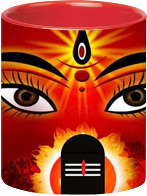

Ashvah Shiva 1609 Ceramic Mug(350 ml), Red