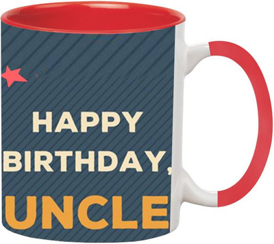 

Ashvah Happy Birthday 1613 Ceramic Mug(350 ml), Red