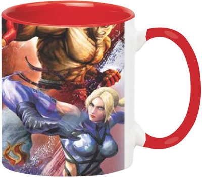 

Ashvah Tekken 6 Game 1483 Ceramic Mug(350 ml), Red