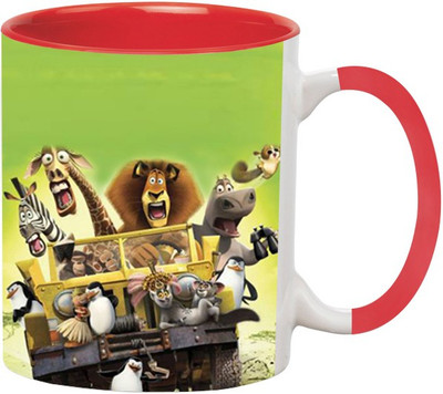

Ashvah Cartoon 1584 Ceramic Mug(350 ml), Red