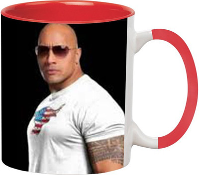 

Ashvah The Rock 1656 Ceramic Mug(350 ml), Red