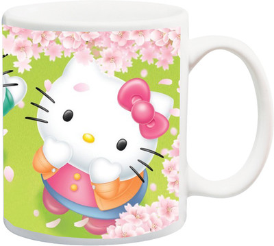 

Stylotrendz Kitty Couple Best gift for Anniversary / Valentine's Day Ceramic Mug(325 ml), White