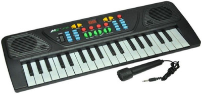 

GRAPPLE DEALS Black Musical Piano with DC Power Option and Microphone for kids(Multicolor)