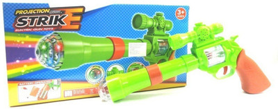

Tako bell Projection Music Strik Electric Gun Toy Khilona For Boys Girls Kids Baby(Multicolor)