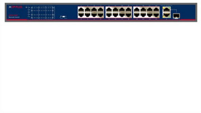 

Cp Plus 24 Port (CP-TNW-HP24G2F1-30) Network Switch(Blue)