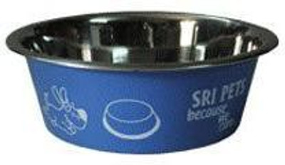 

Pets Empire Stainless Steel Color Designer Pet bowl-(Color May Vary) 4000ml round Steel Pet Bowl(4000 ml Multicolor)