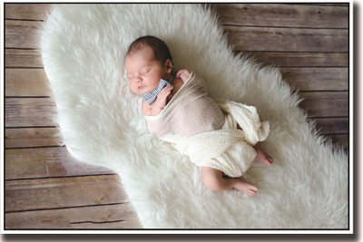 

Cute baby sleeping on a white carpet ON FINE ART PAPER HD QUALITY WALLPAPER POSTER Fine Art Print(19 inch X 13 inch, Rolled)