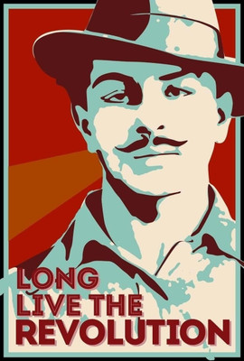 

Bhagat Singh - Long Live the Revolution ON FINE ART PAPER HD QUALITY WALLPAPER POSTER Fine Art Print(19 inch X 13 inch, Rolled)