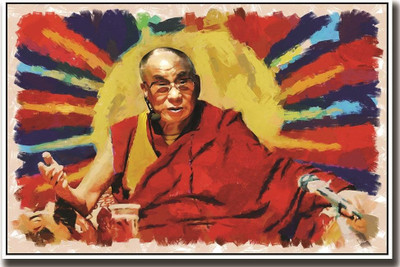 

Dalai lama artistic ON HI QUALITY LARGE PRINT 36X24 INCHES Photographic Paper(36 inch X 24 inch, Rolled)