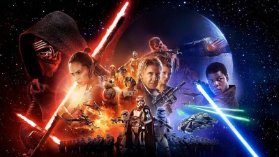 Movie Star Wars Episode VII The Force Awakens Star Wars Kylo Ren Han Solo Rey Chewbacca R2-D2 Millennium ON HI QUALITY LARGE PRINT 36X24 INCHES Photographic Paper(36 inch X 24 inch, Rolled)