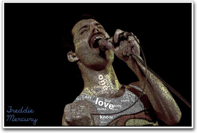 

KumkumArts Freddie Mercury Wall Sticker Poster 12 x 18 Inch HD Quality Material Gloss Paper. Paper Print(18 inch X 12 inch, Rolled)