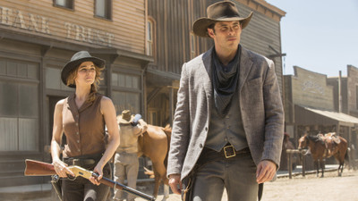 

James Marsden Bojana Novakovic Westworld 4K ON HI QUALITY LARGE PRINT 36X24 INCHES Photographic Paper(36 inch X 24 inch, Rolled)