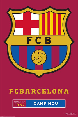 

FCB Mini Poster Crest 28 Paper Print(18 inch X 12 inch)