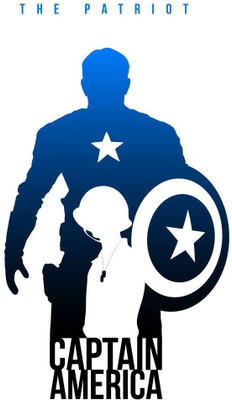 

CAPTAIN AMERICAN FAN MARVEL COMICS ON HI QUALITY LARGE PRINT 36X24 INCHES Photographic Paper(36 inch X 24 inch, Rolled)