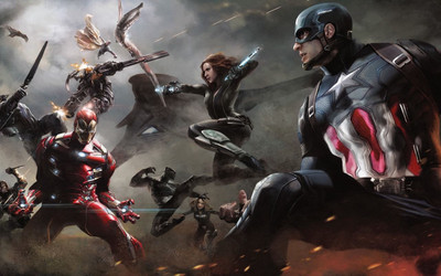 

Movie Captain America Civil War Captain America Sharon Carter Hawkeye ON FINE ART PAPER HD QUALITY WALLPAPER POSTER Fine Art Print(19 inch X 13 inch, Rolled)