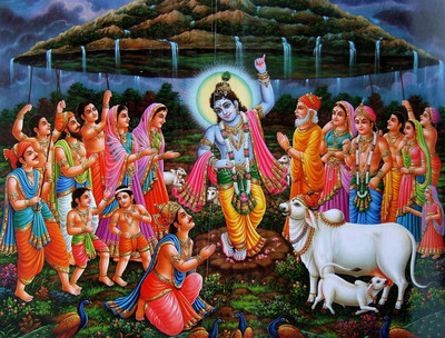 

KRISHNA GOVERDHAN PUJA ON FINE ART PAPER HD QUALITY WALLPAPER POSTER Fine Art Print(19 inch X 13 inch, Rolled)