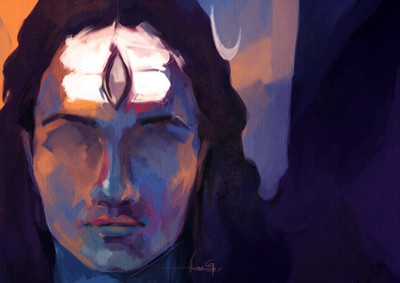 

Divine Shiva Blessings ON FINE ART PAPER HD QUALITY WALLPAPER POSTER Fine Art Print(19 inch X 13 inch, Rolled)