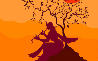

KRISHNA PAINTING ON HI QUALITY LARGE PRINT 36X24 INCHES Photographic Paper(36 inch X 24 inch, Rolled)