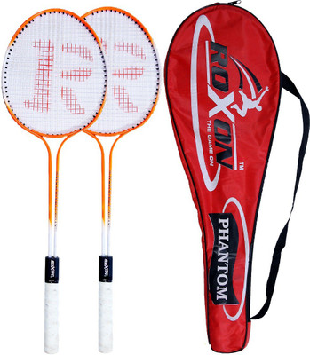 

SUNLEY roxon yellow phantom jr polo double shaft racket Multicolor Strung Badminton Racquet(G4 - 3.25 Inches, 280 g)