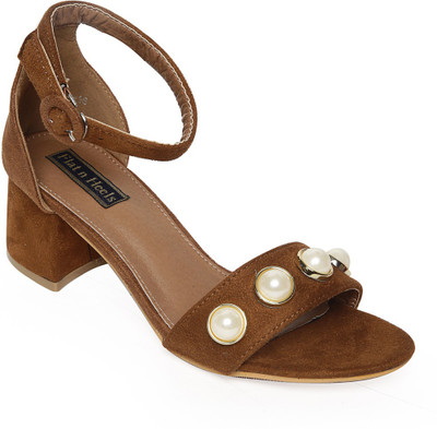 

Flat n Heels Women Tan Heels