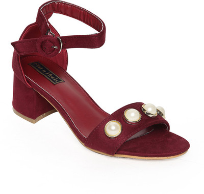 

Flat n Heels Women Maroon Heels