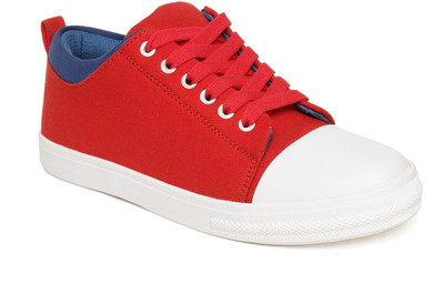 Vendoz Canvas Shoes For Women(Red