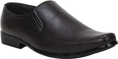 

Wenzel Men's Formal Leather Shoes Slip On For Men(Black