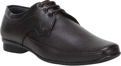 

Wenzel Men's Formal Leather Shoes Derby For Men(Brown