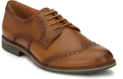 

Delize Leather Brogues Darby Derby For Men(Tan