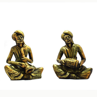 HANDICRAFT BOX NA Decorative Showpiece - 1 cm(Terracotta, Gold)