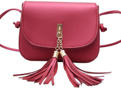 

Mei&Ge Girls Evening/Party Red PU Sling Bag