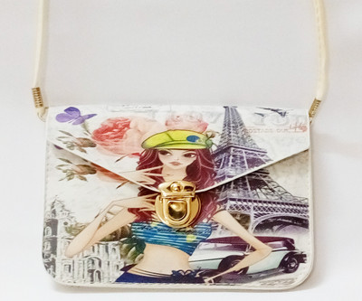 

kd collections Girls Casual Multicolor PU Sling Bag