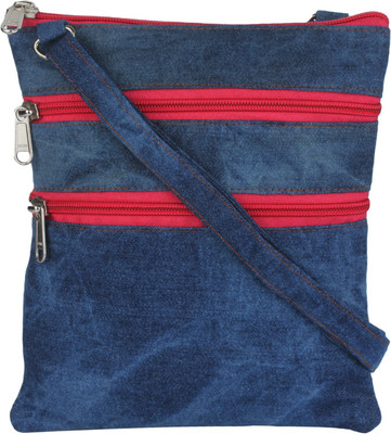 

K London Women Casual Blue Denim Sling Bag