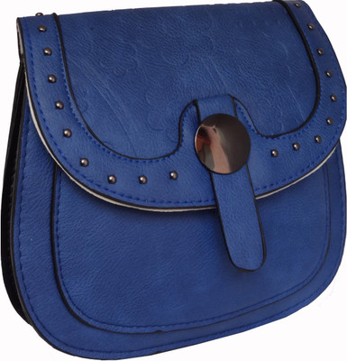

ALIVE Women Casual Blue Leatherette Sling Bag