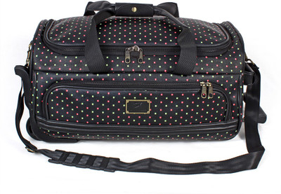 

JOURNEY9 Small Travel Bag Polyester 50 cm Black Softsided Travel Duffle Small Travel Bag(Black)