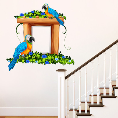 

Orange and Orchid  PVC Vinyl Sticker(Pack of 1, Multicolor