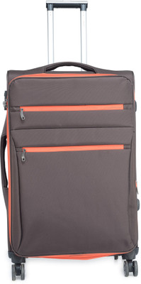 

Tamo Nomad Check in Luggage Brown Color  Inch Expandable Check-in Luggage -  inch(Grey