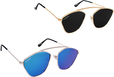 Verre Wayfarer Sunglasses(Black, Blue)