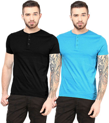 

Gallop Solid Men's Henley Multicolor T-Shirt