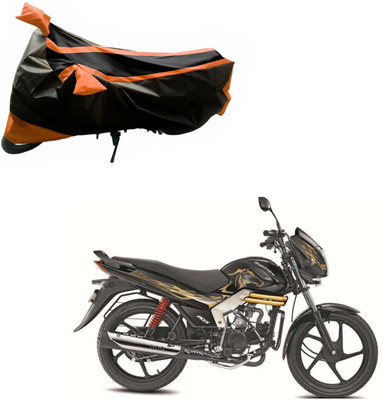Purpleheart Two Wheeler Cover for Mahindra(Centuro, Black, Orange)
