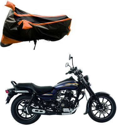 Purpleheart Two Wheeler Cover for Bajaj(Avenger 220 Street, Black, Orange)
