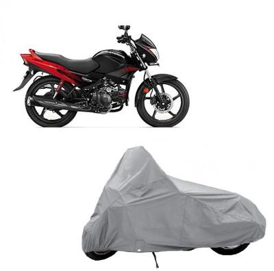 

auto age Two Wheeler Cover for Hero(Glamour, Silver)