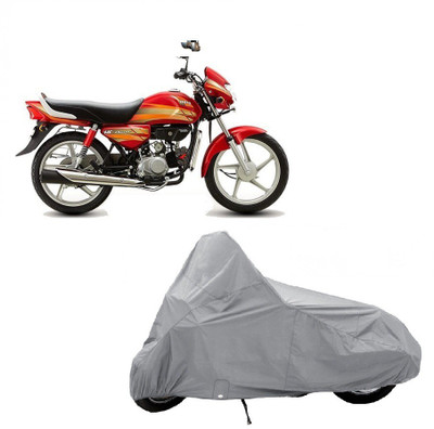auto age Two Wheeler Cover for Hero(HF Deluxe, Silver)