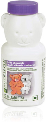 Amway Nutrilite Kids Chewable Multivitamin / Multimineral (60 Tablets)(417.8 mg) available at flipkart for Rs.800