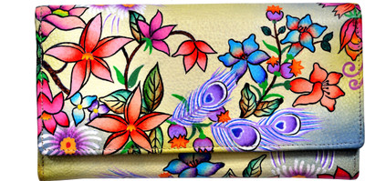 

Niyaro Women Multicolor Genuine Leather Wallet(10 Card Slots), Multi